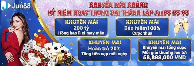 Những chương trình khuyến mãi Jun88 siêu hot 