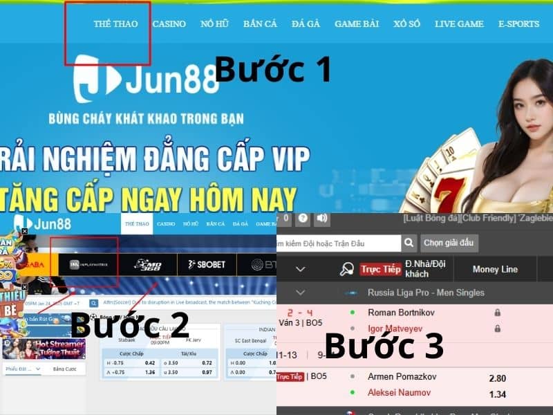 Các bước chơi cá cược bóng bàn đơn giản và dễ hiểu