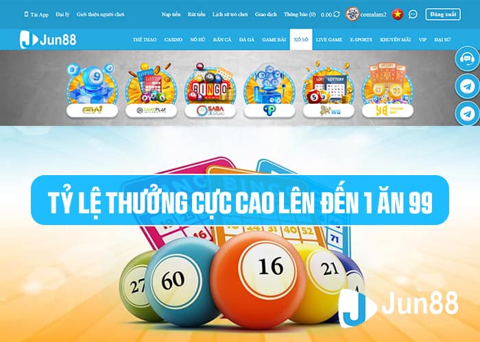 Xổ Số Jun88 - đặt cược xổ số trực tuyến không giới hạn